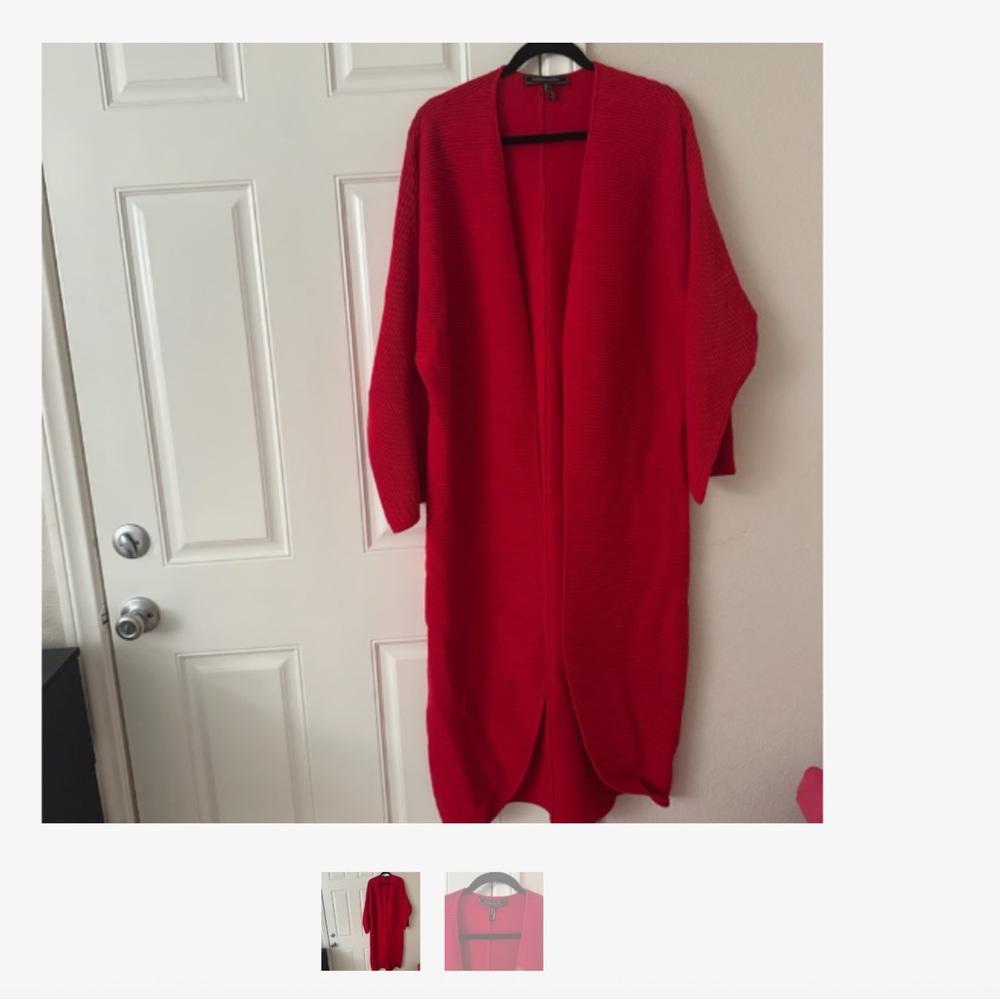 BCBGMaxAzria Eloisa Duster Jacket/long sweater